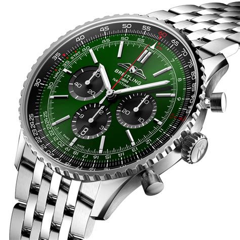 breitling green dial|breitling navitimer green dial.